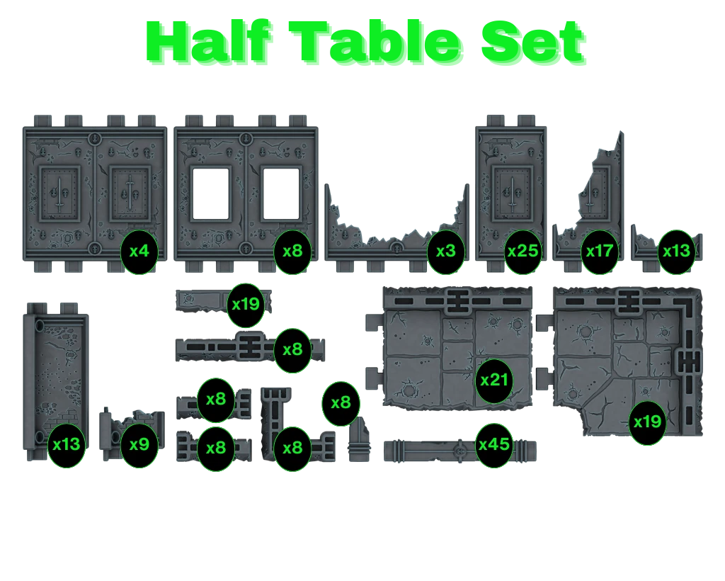 Half Table Set (contents)